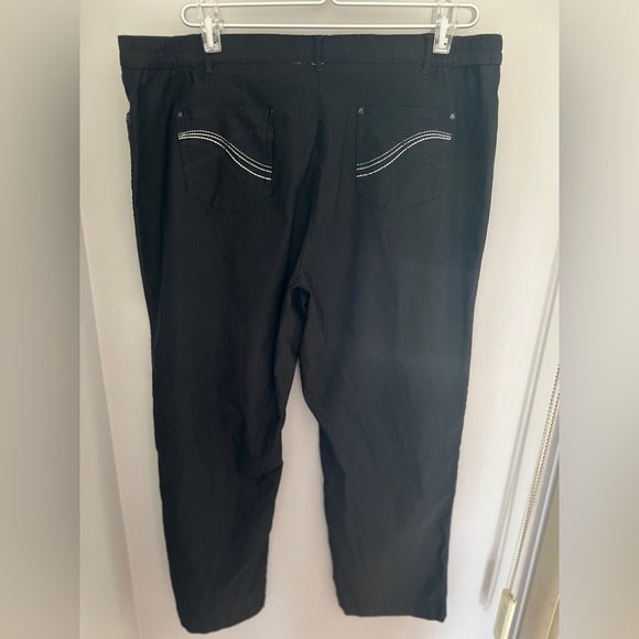 Tradition Black Petite Pants 18P - Picture 3 of 9